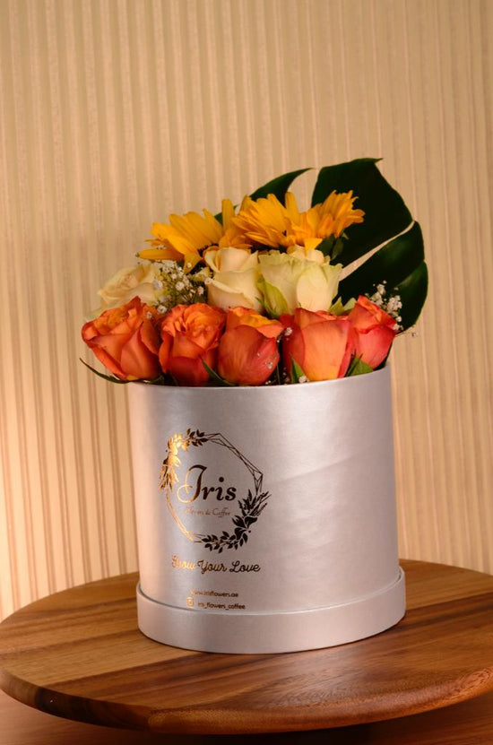 Orange and Yellow flower box