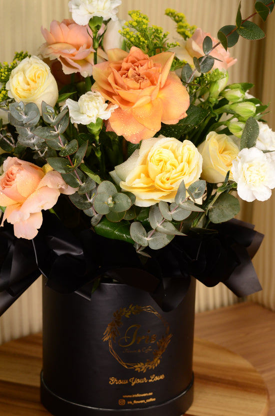 Orange and White flowers box