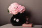 Luxury pink flowers vase