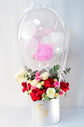 Red ,pink and white flowers box