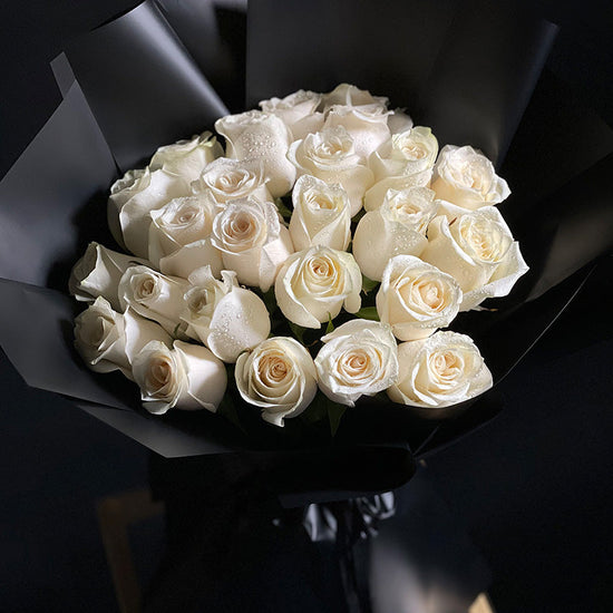 White rose bouquet