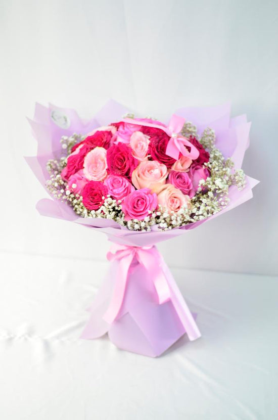 Pink rose bouquet