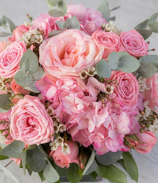 Pink flowers Vase