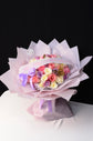 Pink, purple & white rose bouquet