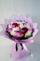 Pink white and red peony bouquet