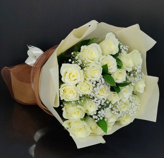 White rose bouquet