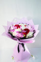 Pink white and red peony bouquet