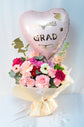 Graduation pink flowers bouquet