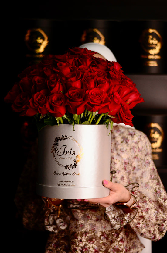 65 Red Rose Box