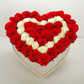 red & white rose box
