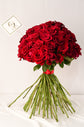 65 red rose bouquet