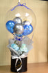 Send Iris Amazing Blue Rose with Balloons in Box - Iris Flowers