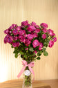 Fuchsia baby rose vase