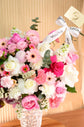 Luxury pink flower Vase