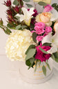 White and pink flowers box