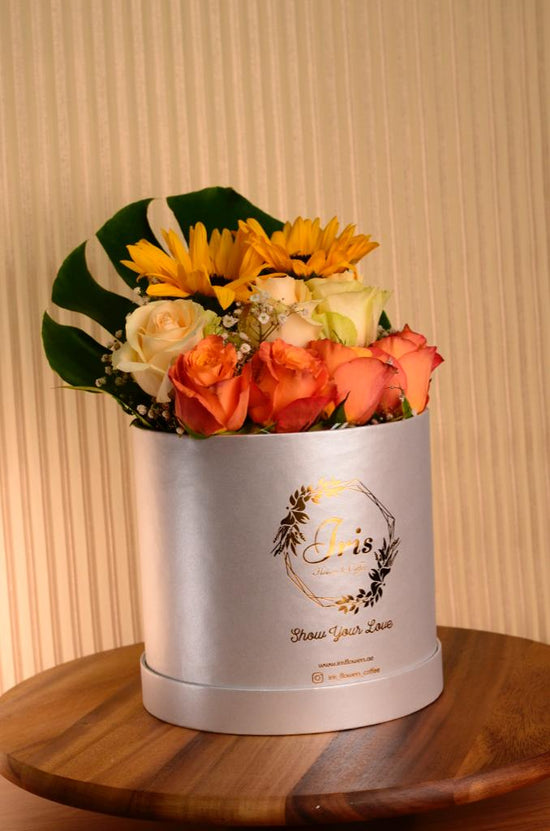 Orange and Yellow flower box