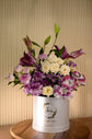 luxury rose, Lilies and Tulips pink flower box