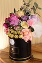 Pink flowers Box with chocolate